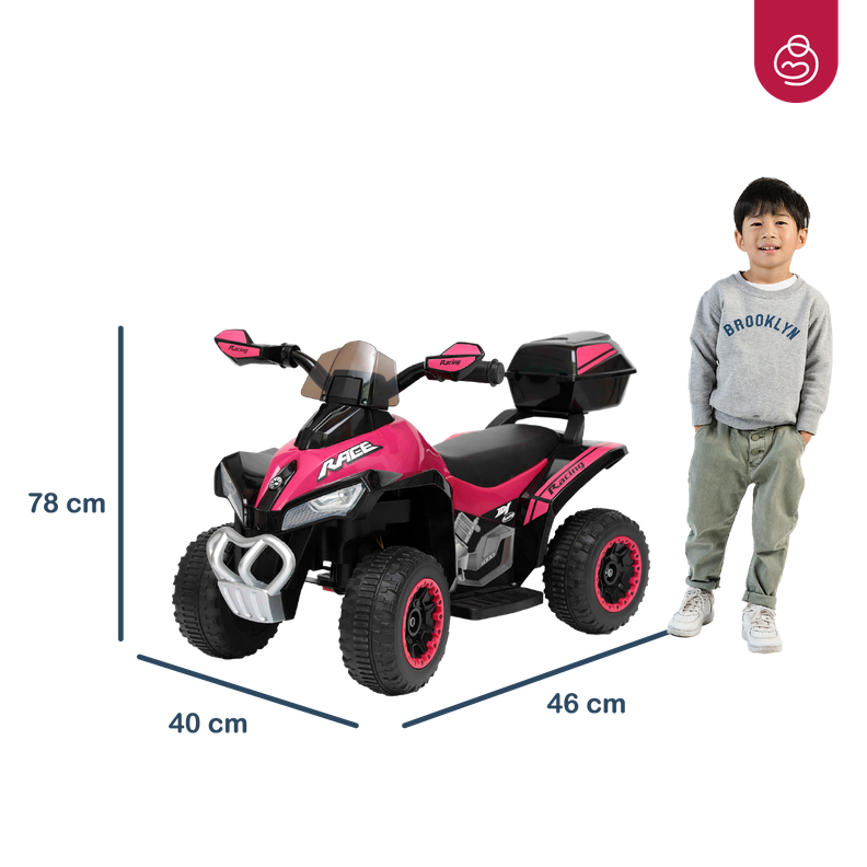 Cuadrimoto a Batería Quad Lx Rosa Bebesit-6