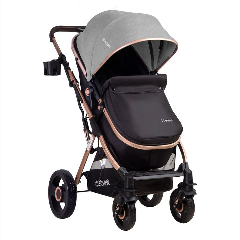 Coche Cuna Paseo Vox Gold Gris Bebesit-1