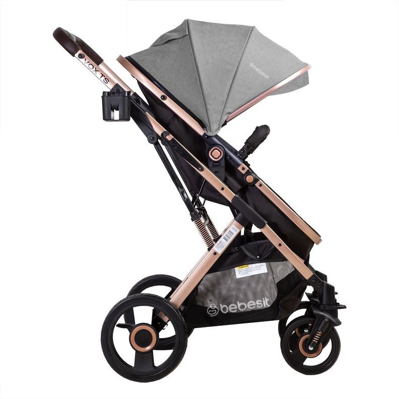 Coche Cuna Paseo Vox Gold Gris Bebesit-2