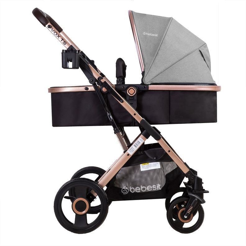 Coche Cuna Paseo Vox Gold Gris Bebesit-3