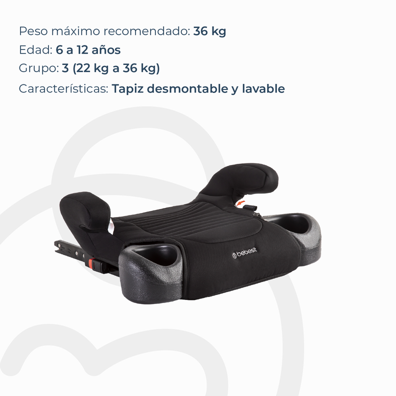 Alzador Isofix Negro Bebesit-2