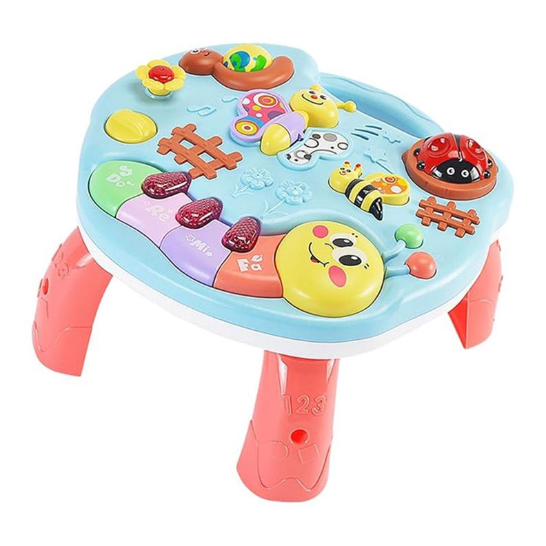 Mesa Piano de Juguete interactivo 2 en 1 granja de animales-0