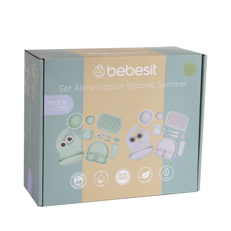 Set Alimentación Summer Silicona Beige-7