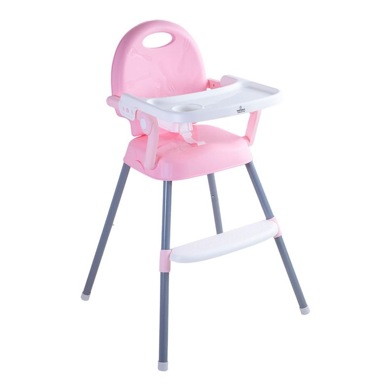 Silla de Comer Plegable Portatil Bebe Nino Fold Rosa Rosado