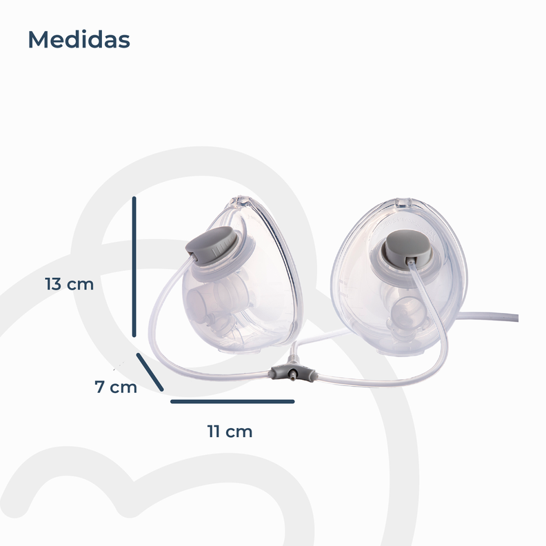 Extractor Leche Eléctrico Doble Manos Libres + 10 Bolsas-7