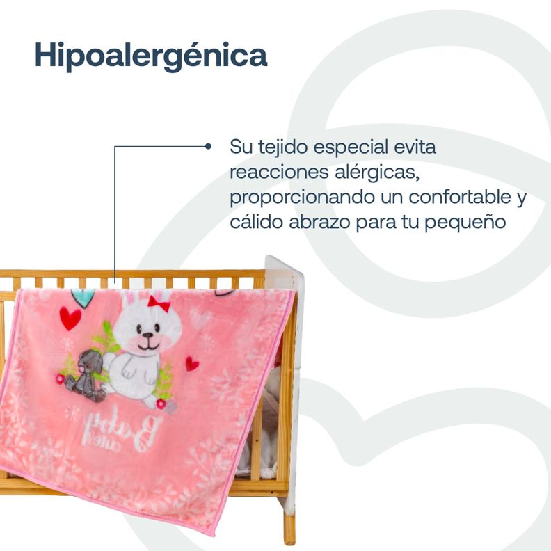 Saco con Broche Conejo Rosa Bebesit-2