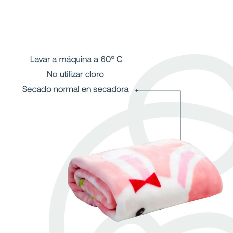 Saco con Broche Conejo Rosa Bebesit-5