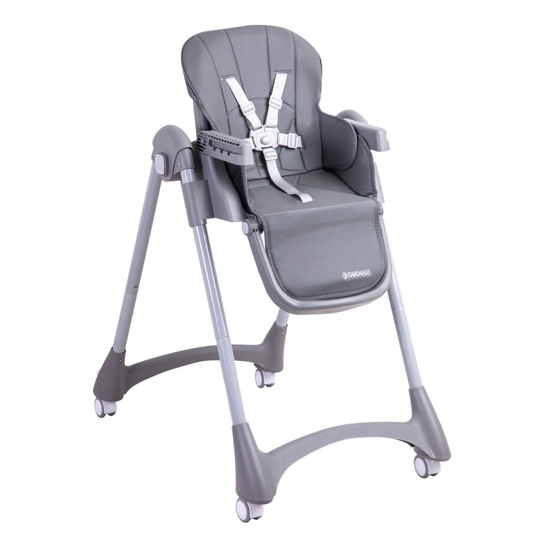 Silla de Comer Bebe Reclinable Plegable Easy Eat Gris-1
