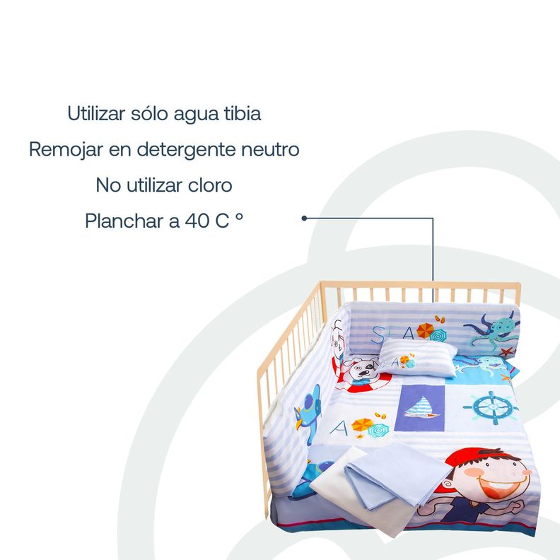 Set de Cuna Perrito Marino 5 Piezas Bebesit-5