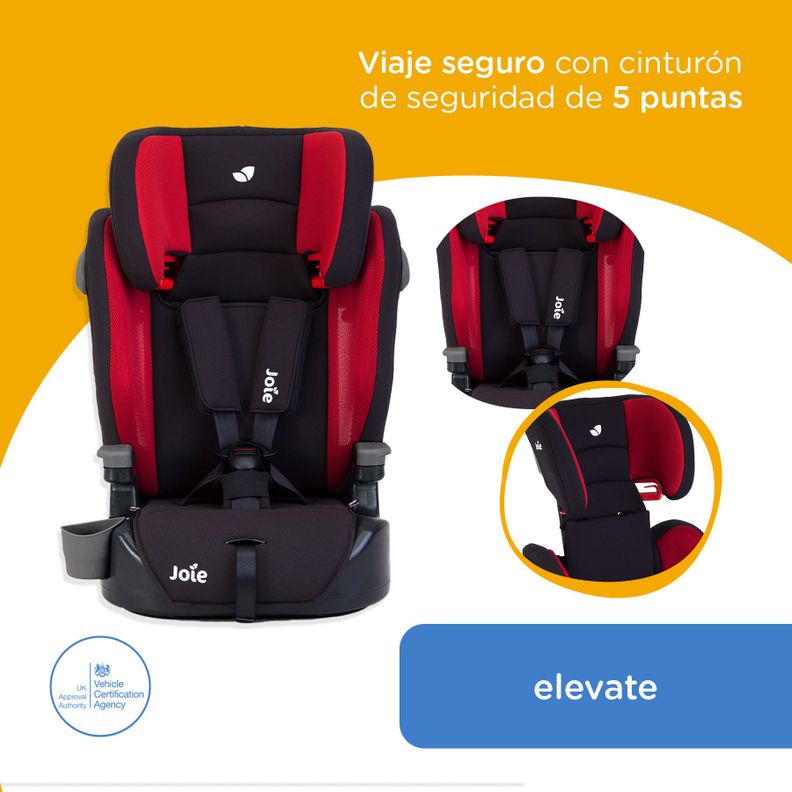 Silla de Auto Joie Butaca Elevate - Cherry-6