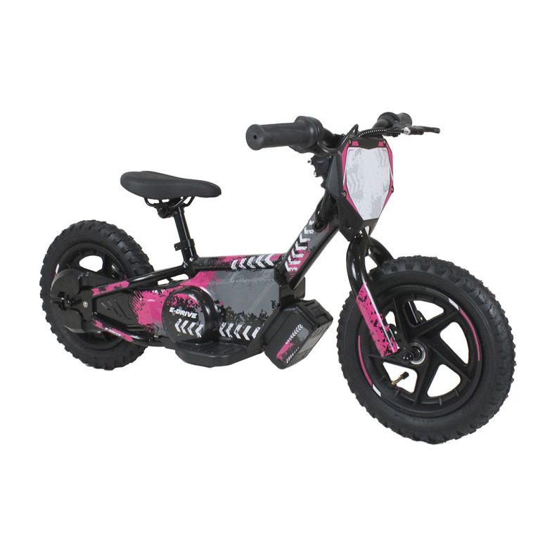 Bicicleta Moto Eléctrica E-Bike BeRide Aro 12 Rosada-0