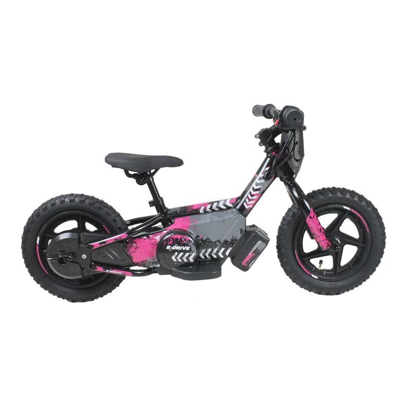 Bicicleta Moto Eléctrica E-Bike BeRide Aro 12 Rosada-1