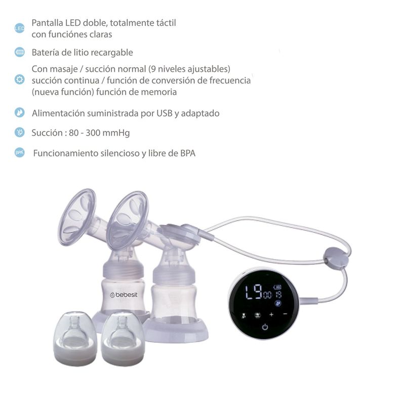 Extractor de Leche Eléctrico Duo LX-2