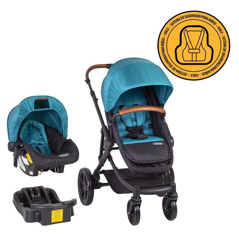 Coche Travel System Aspen Air Nuevo Verde Bebesit-5