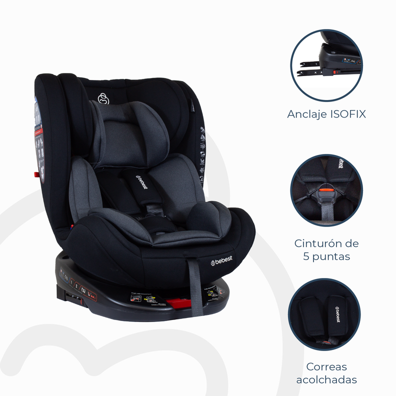 Silla de Auto Convertible OneFix Grey-4