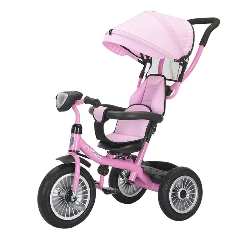 Triciclo Paseo Infantil 360 1326 LX Rosado Bebesit-0