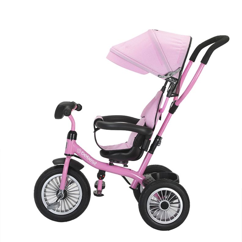 Triciclo Paseo Infantil 360 1326 LX Rosado Bebesit-1