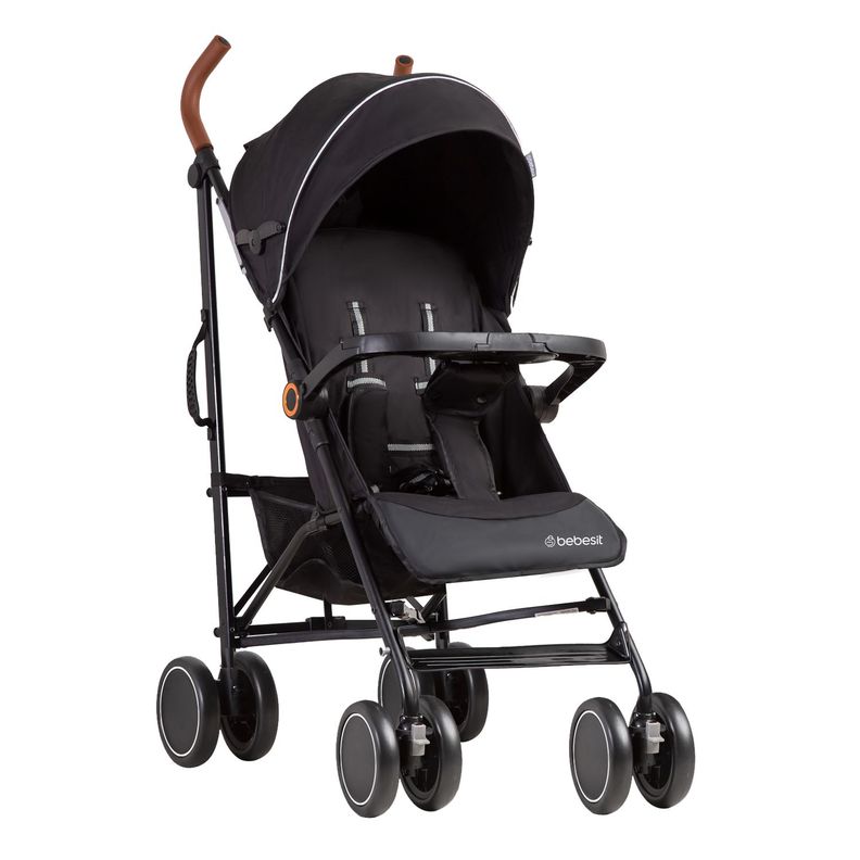 Coche Paragua Magic Ride Fiesta Negro Bebesit
