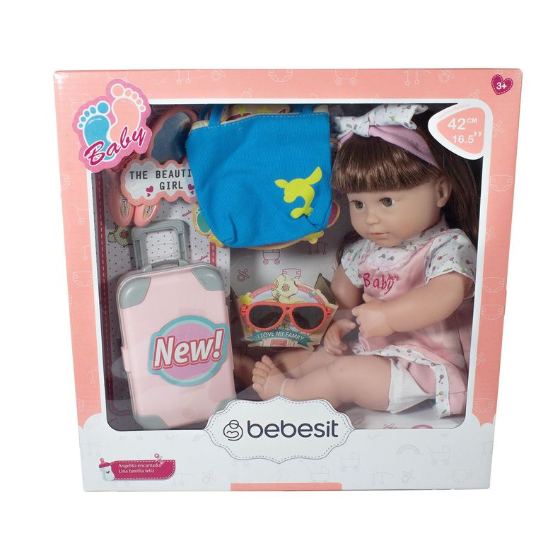 Muñeca Bebe Emma 42cm con accesorios-1
