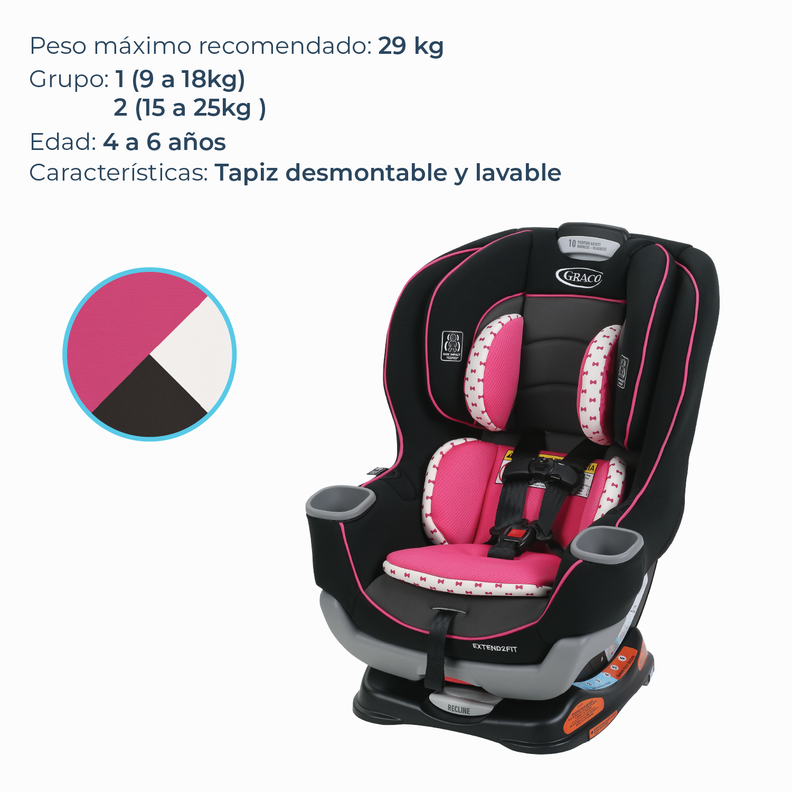 Silla de Auto Convertible Extend2fit Kenzie-2
