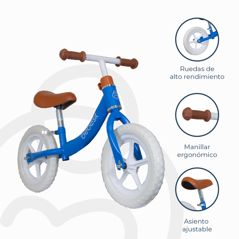 Bicicleta De Aprendizaje Ride Azul Bebesit-5