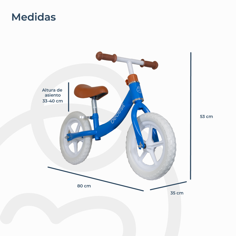 Bicicleta De Aprendizaje Ride Azul Bebesit-6