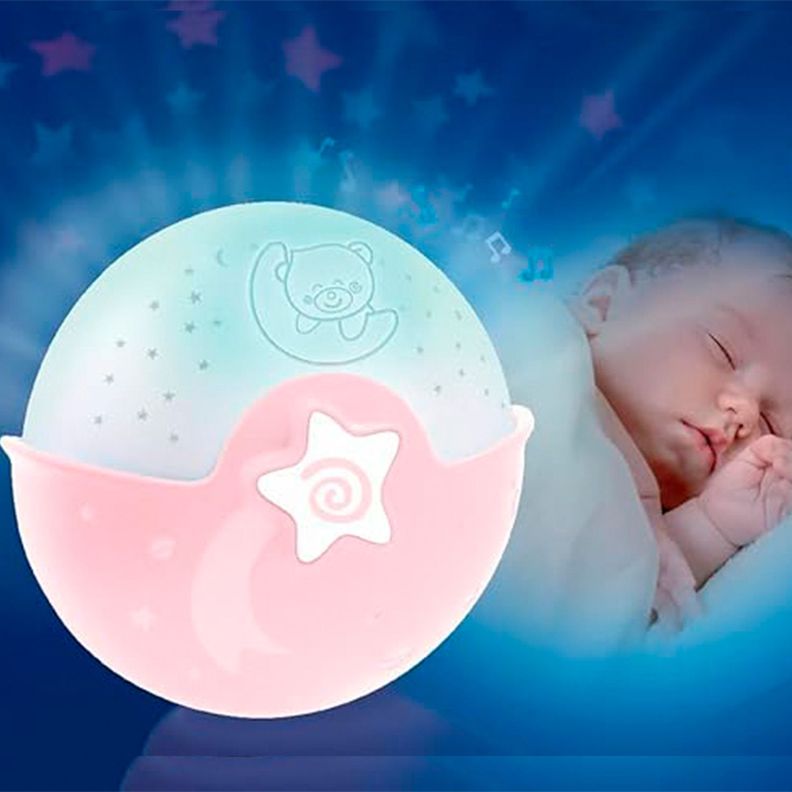 Proyector Musical de Estrellas Rosa Infantino-1