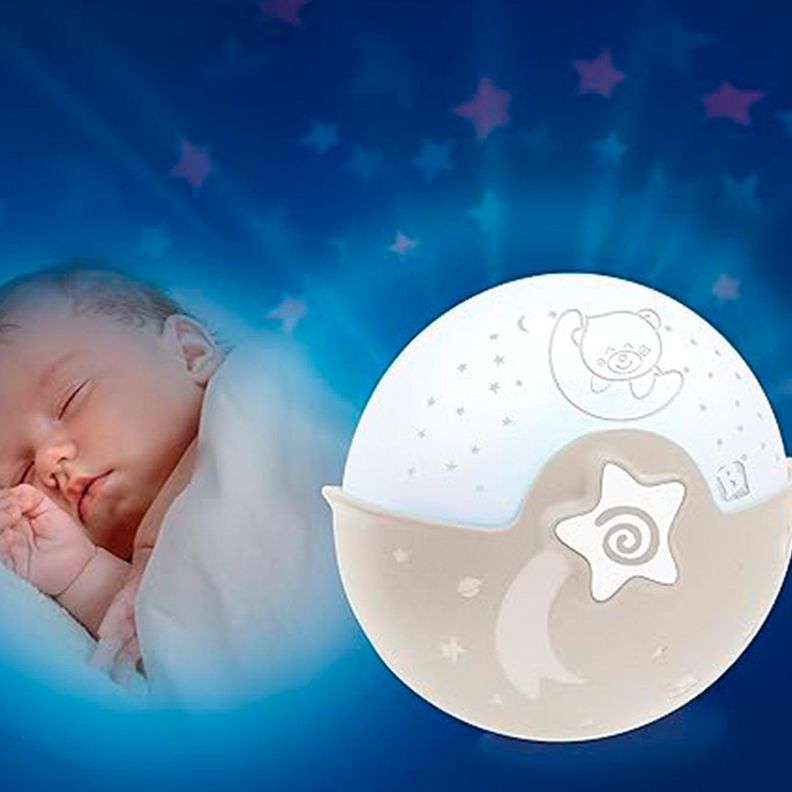 Proyector Musical de estrellas Beige Infantino-4