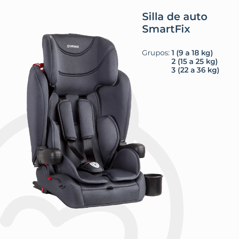 Silla de Auto Butaca SmartFix Negro Bebesit-1