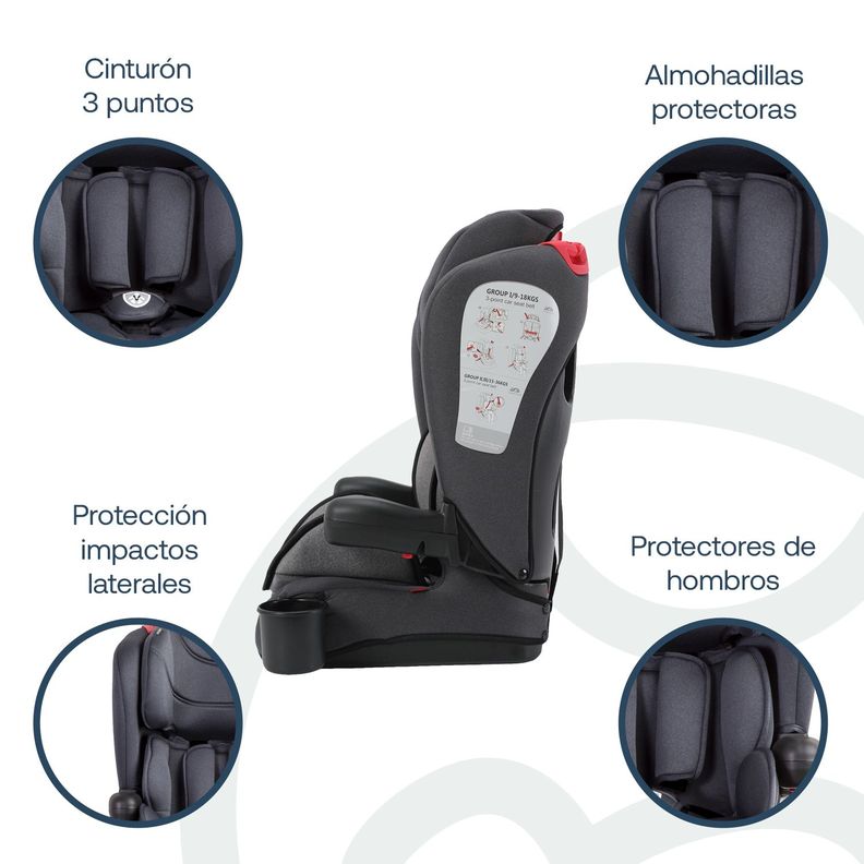 Silla de Auto Butaca SmartFix Negro Bebesit-2