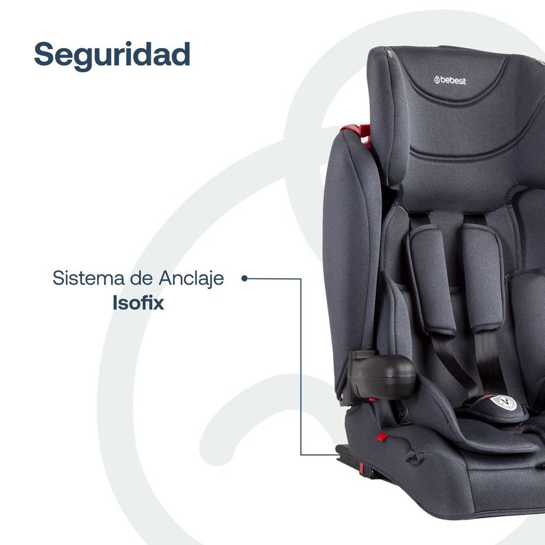 Silla de Auto Butaca SmartFix Negro Bebesit-4