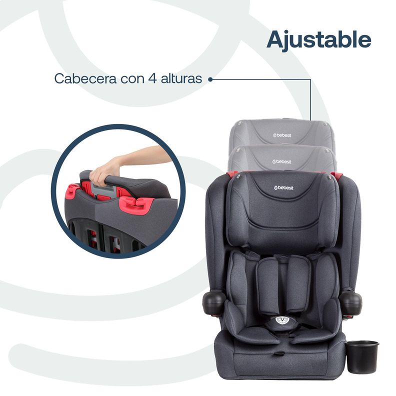 Silla de Auto Butaca SmartFix Negro Bebesit-5
