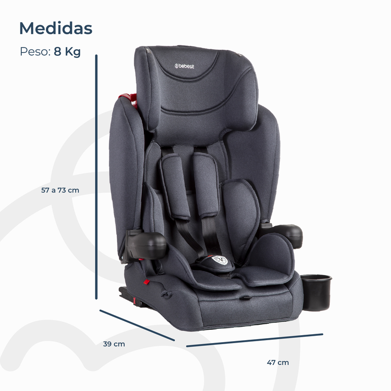 Silla de Auto Butaca SmartFix Negro Bebesit-8