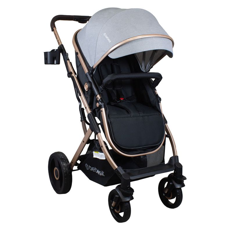 Coche Cuna Travel System Vox Gold Gris Bebesit-1