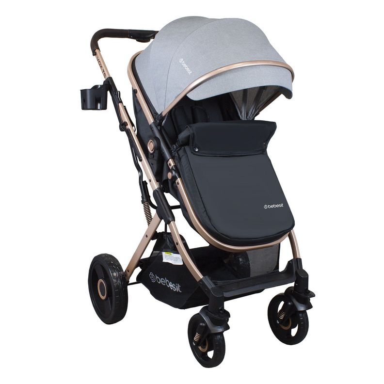 Coche Cuna Travel System Vox Gold Gris Bebesit-2