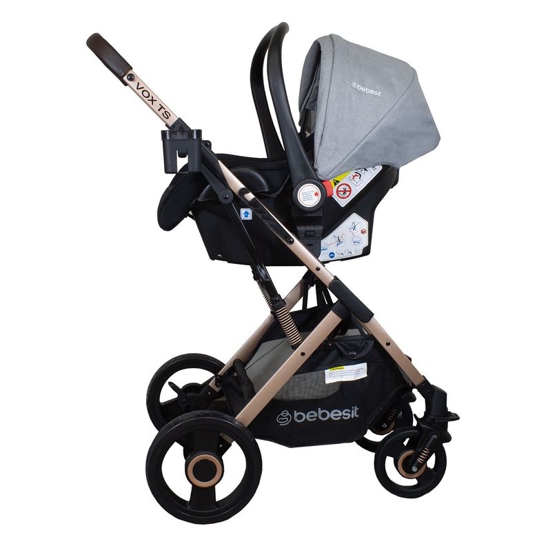 Coche Cuna Travel System Vox Gold Gris Bebesit-5