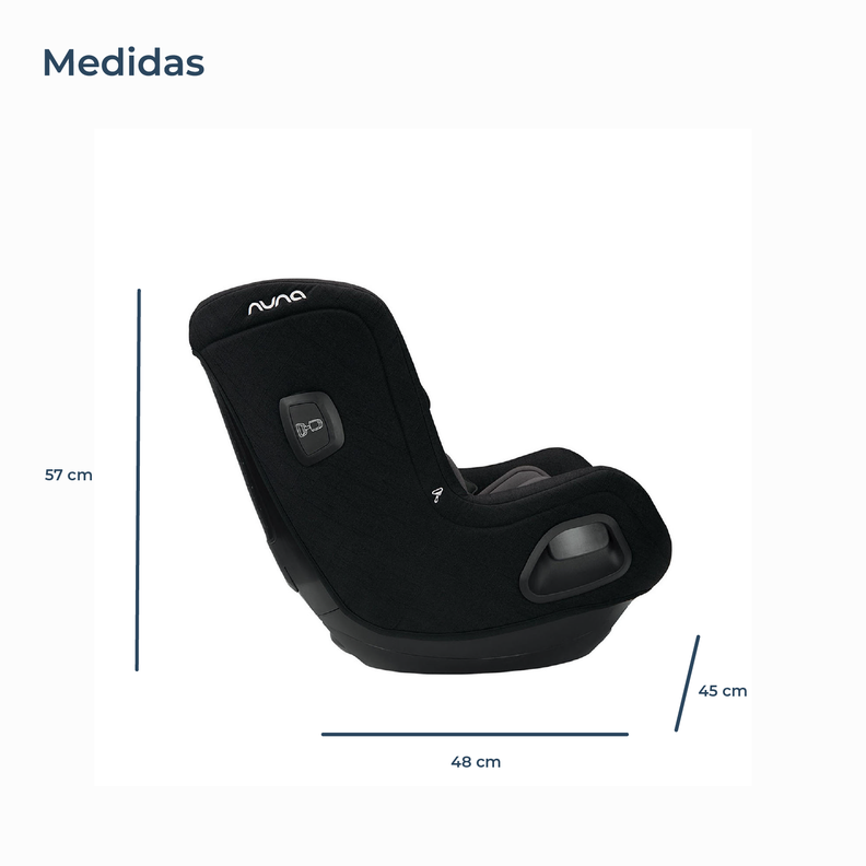 Silla Auto Convertible Nuna Todl Next Caviar-8