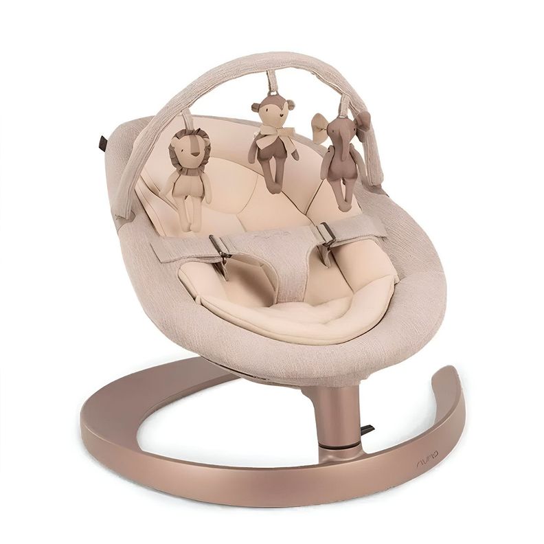 Silla Nido Baby Bouncer Leaf Grow Sand Nuna-0