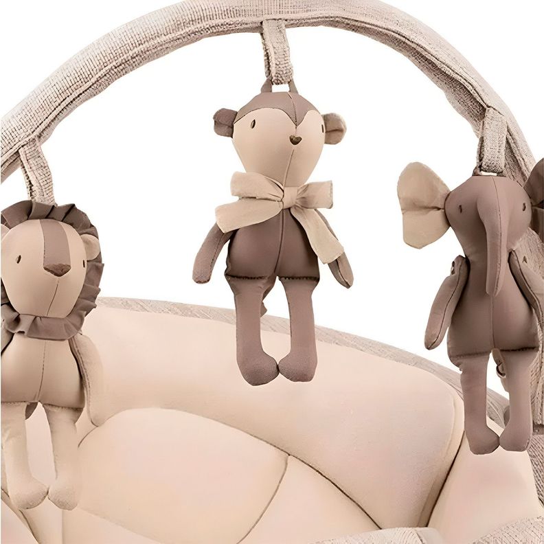 Silla Nido Baby Bouncer Leaf Grow Sand Nuna-2