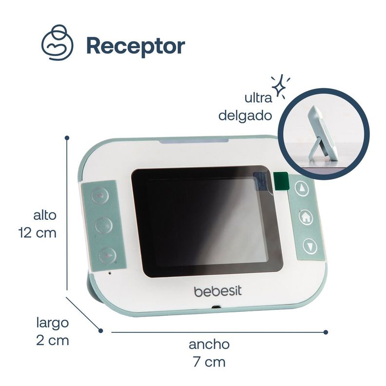 Cámara Monitor Portatil Bebe LCD 2.4 Visión Nocturna Bebesit Bebesit-5