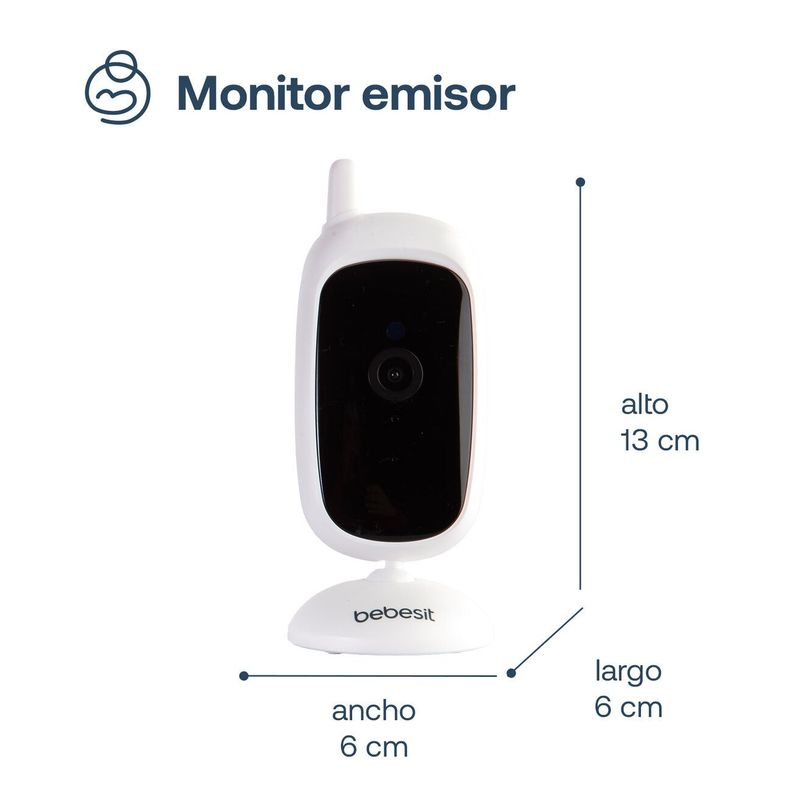 Cámara Monitor Portatil Bebe LCD 2.4 Visión Nocturna Bebesit Bebesit-6