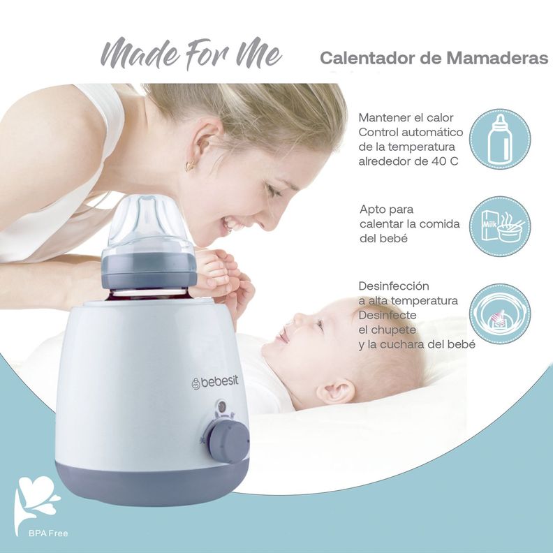 Calentador de Mamaderas Made For Me Bebesit Blanco-3