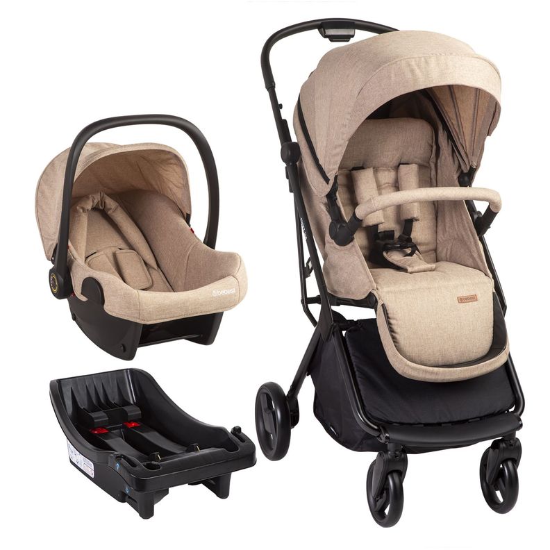 Coche Travel System Swift 360 Beige Bebesit-0