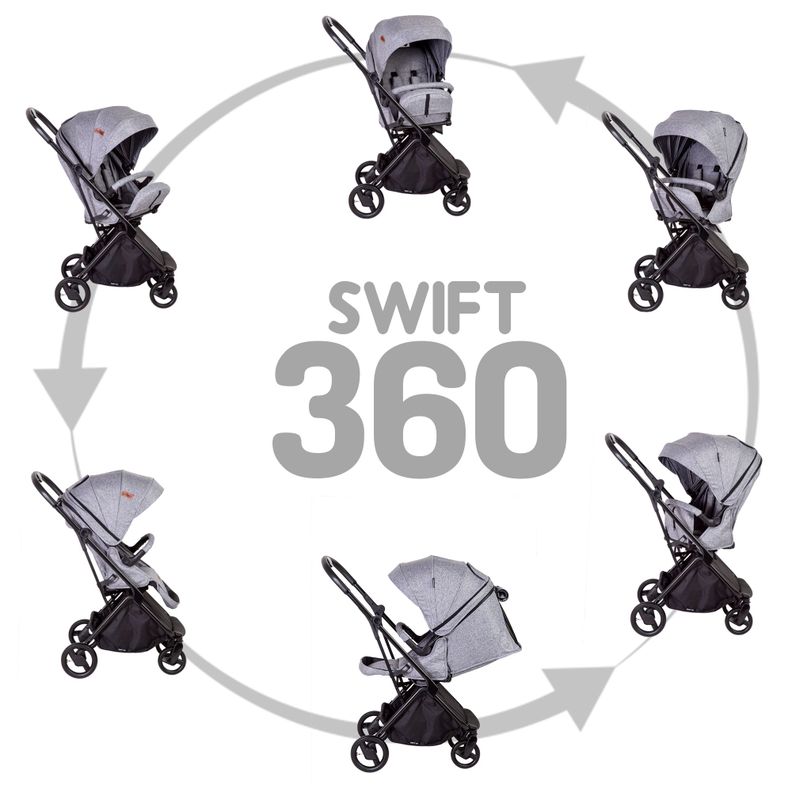 Coche Travel System Swift 360 Beige Bebesit-8