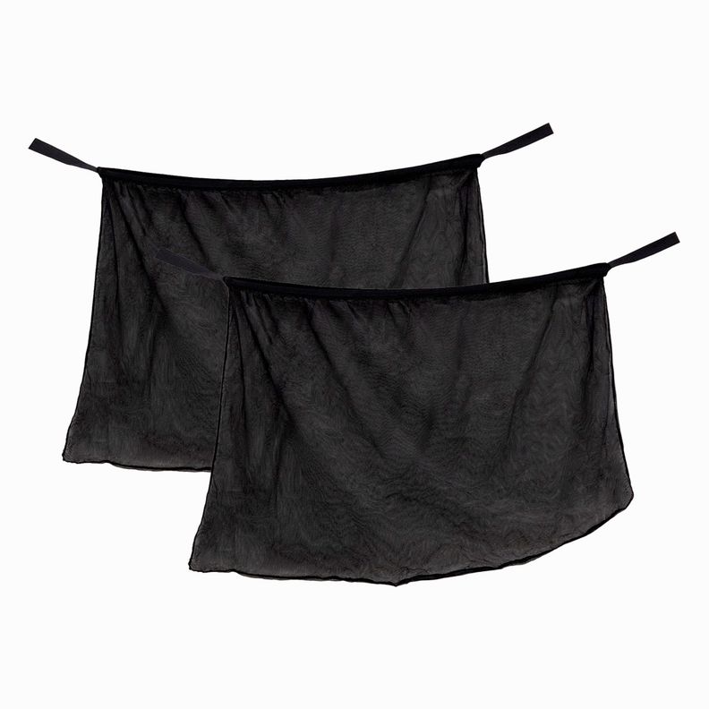 Protector x2 sol auto parasol Bebe doble puerta completa Negro