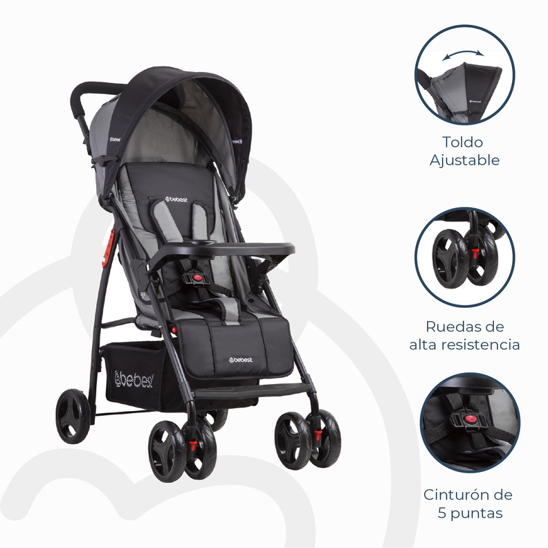 Coche Travel System Summer Gris-5