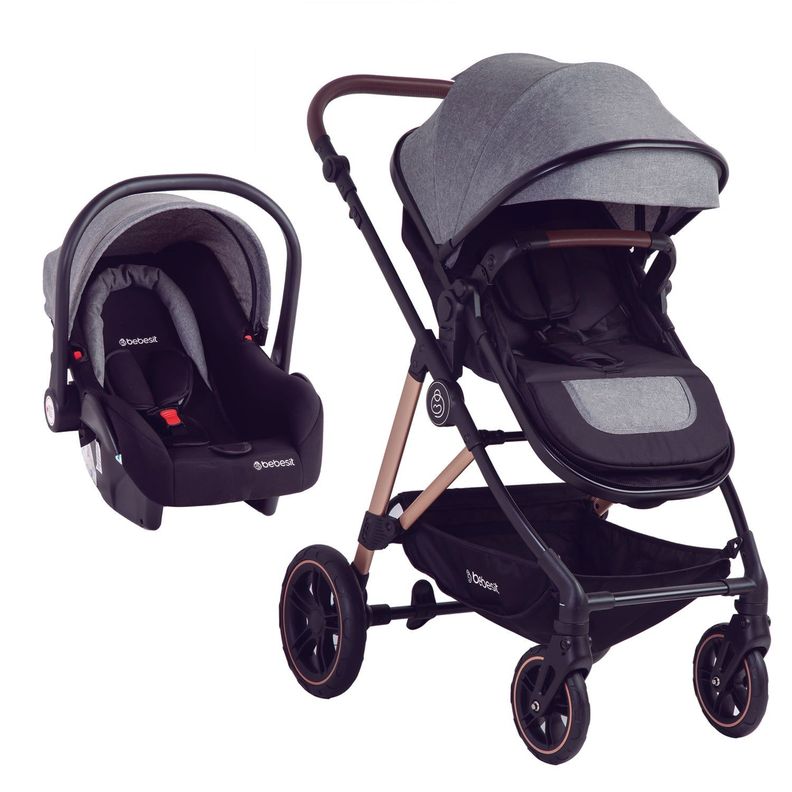 Coche Cuna Travel System Neo Gris Bebesit-0