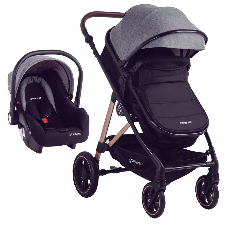 Coche Cuna Travel System Neo Gris Bebesit-1