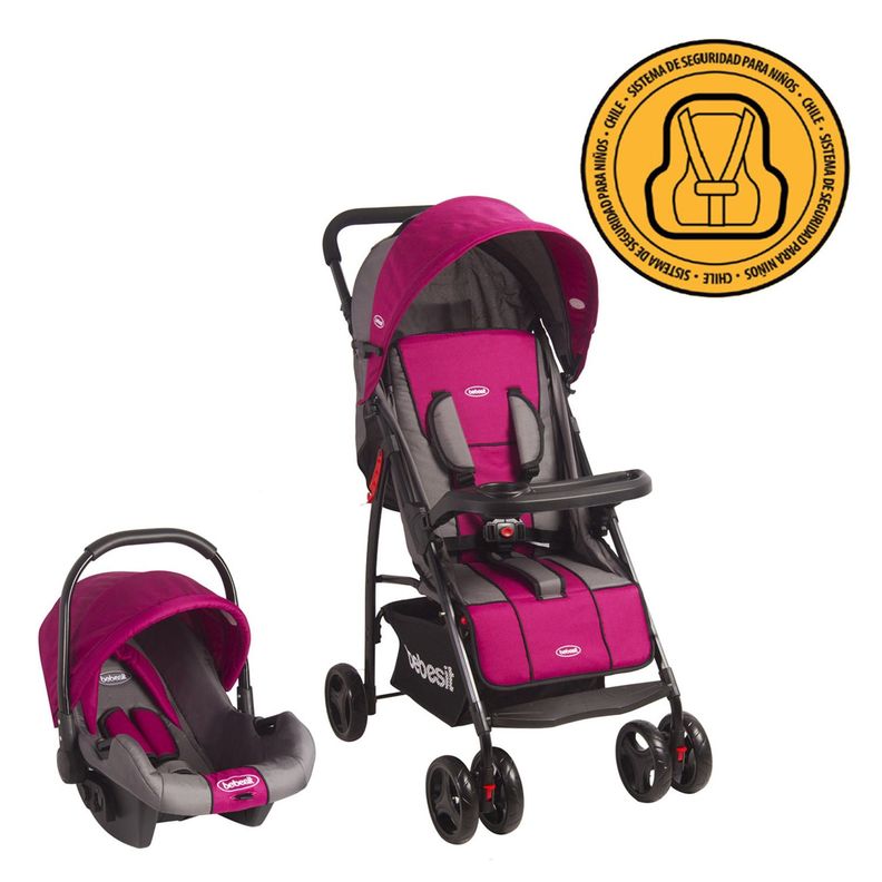 Coche Travel System Summer Rosado-6