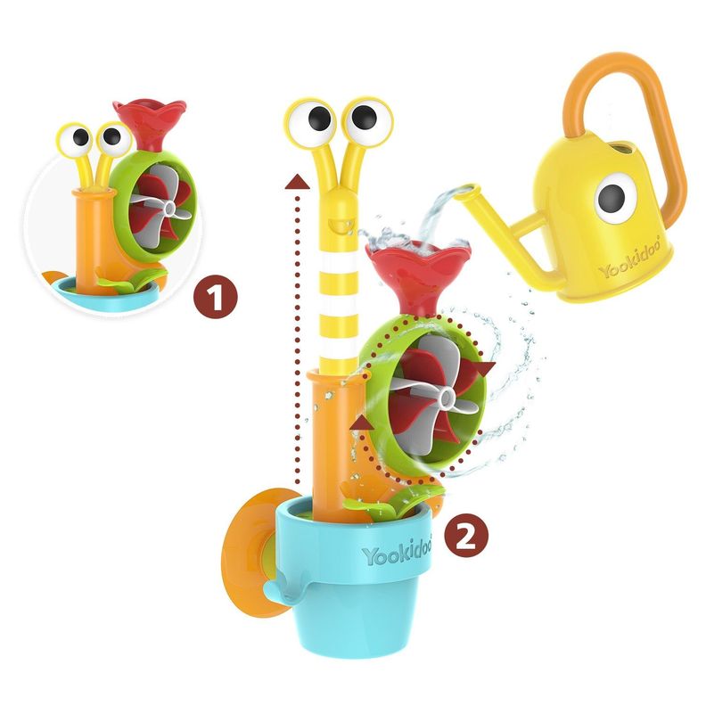 Juego de Baño Caracol de Agua Infantil Bebé Niño Niña Tina Yookidoo-1